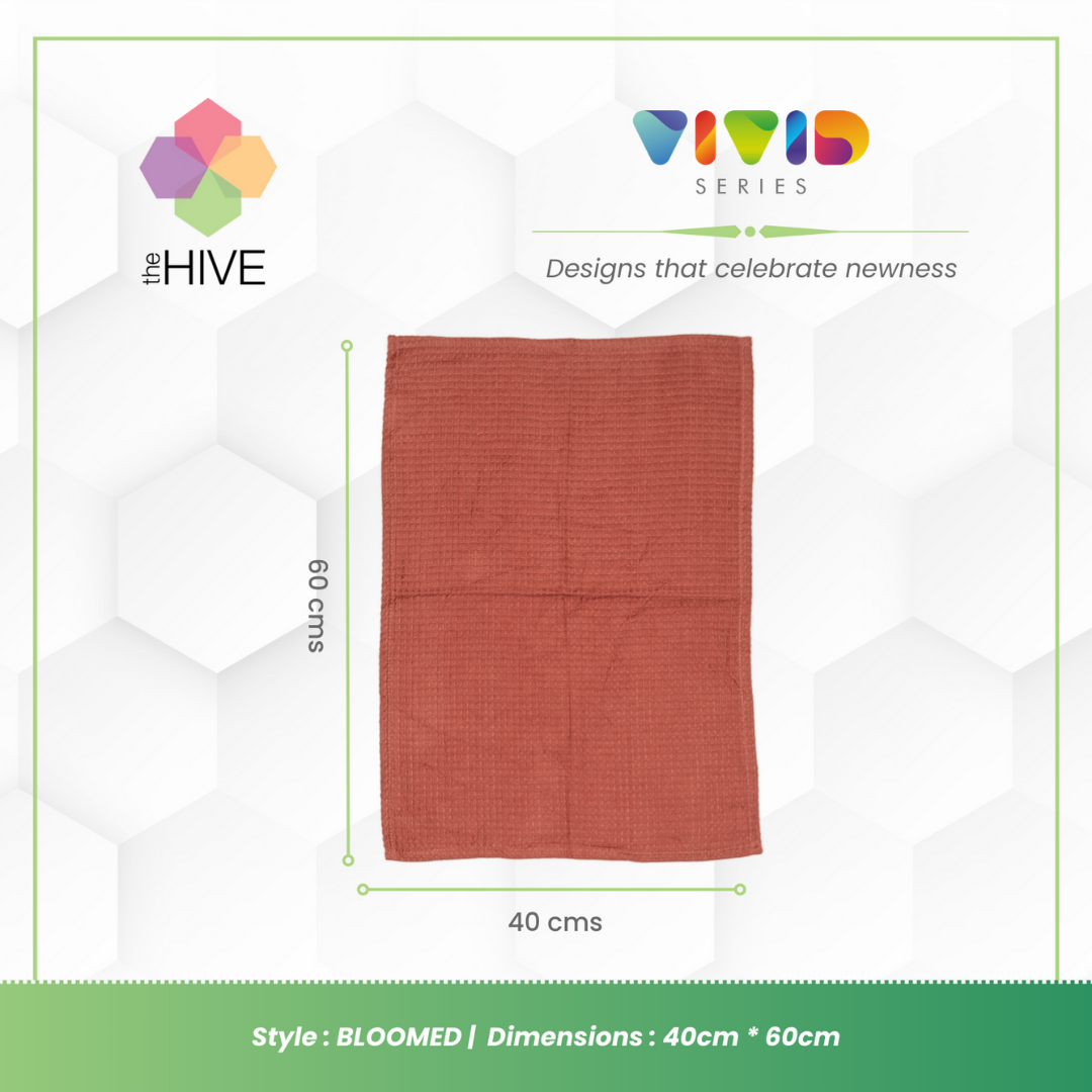 The Hive Home--Bloomed Kitchen Towel Dimensions