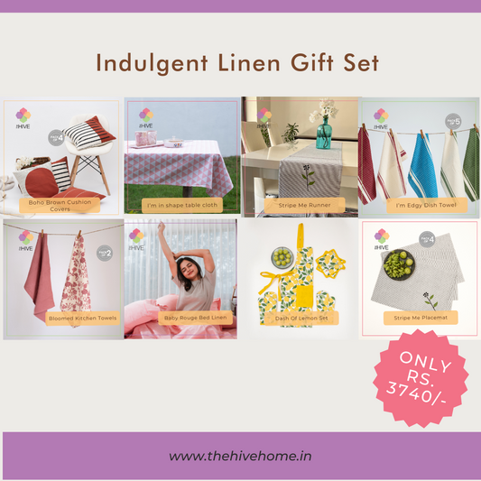 The Hive Home--The Indulgent Linen Gift Set